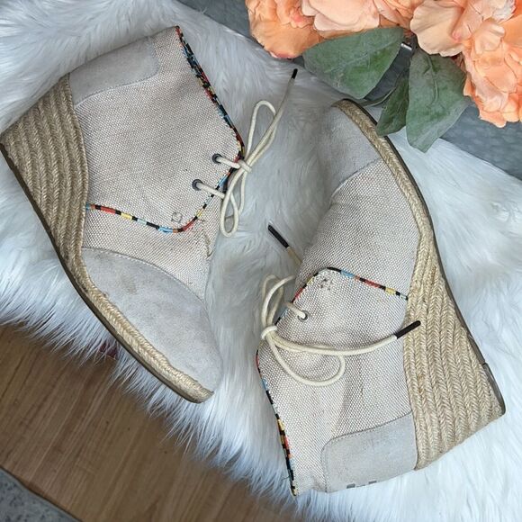 Tom’s Desert Espadrille Wedge Shoes - Picture 2 of 11